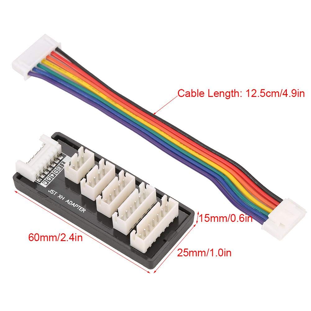 Balance Charging Expansion Board Charging Board for 2S-6S LiPo Battery, Black White - Image 3