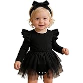 Baby Girl Clothes Infant Ruffle Sleeve Romper Dress Newborn Solid Tutu Skirt Sets Jumpsuit Headband Outfit