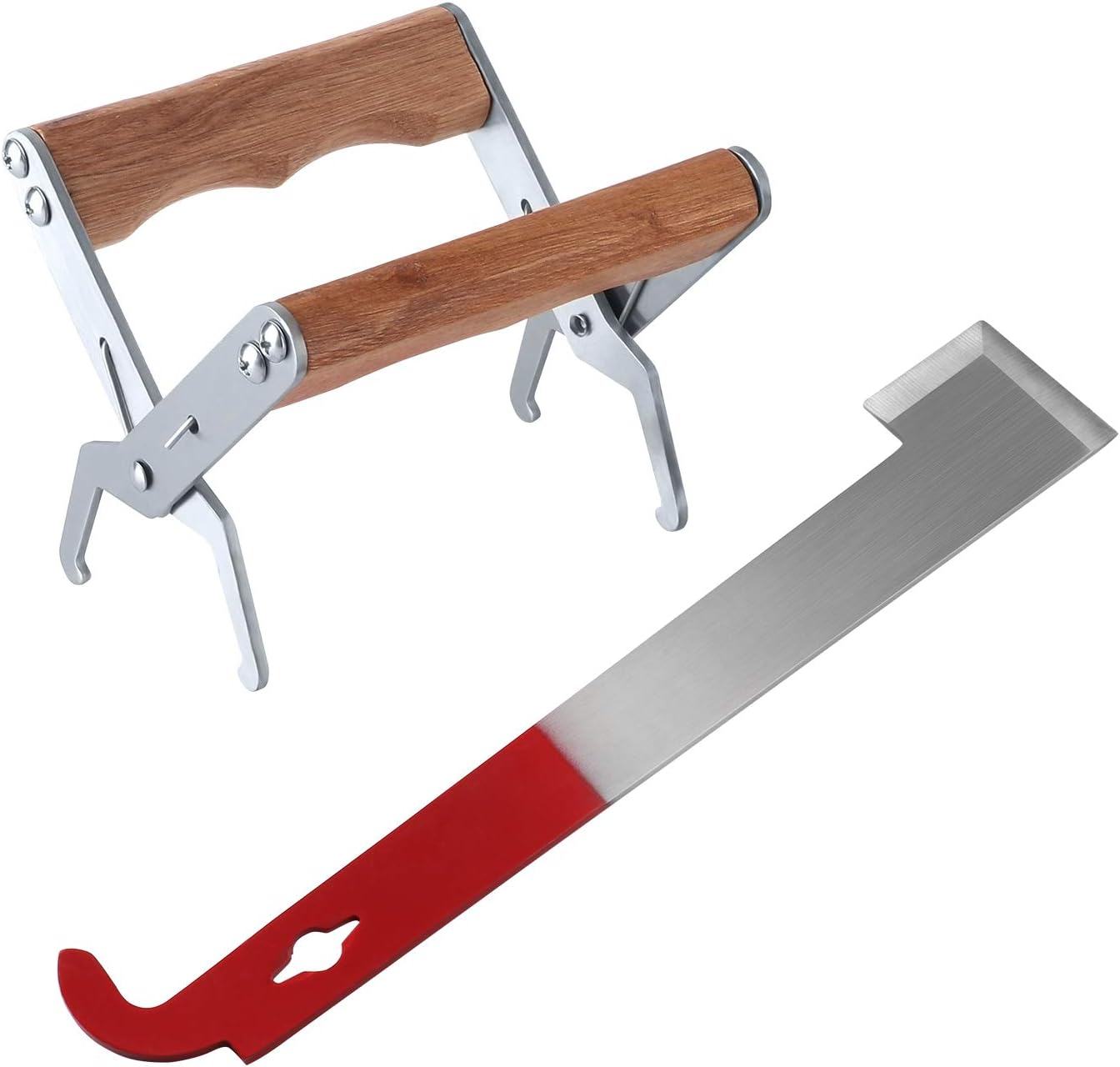 Sunshane 1 Set Stainless Steel Bee Hive Tool Frame Grip Frame Lifter Gripper and Scraper Beekeeping Equipment for Beekeepers