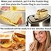 Grilled Cheese Toaster Bags Set of 3 - Non-stick Reusable Grill Cheese Tosta Bag - Toasted Sandwich Bags - Microwave Oven Toast Pouch - Toasta Maker - Toasting Toasters Sleeves by AZ-GRILL & kitchen