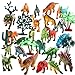 M SANMERSEN Dinosaur Figures Toys Set, 24 Pack 4''- 8'' Jurassic World Dinosaur Toys for Kids Realistic Dinosaur Figures Games Party Favor Dinosaur Decor Gifts for Boys Girls Toys