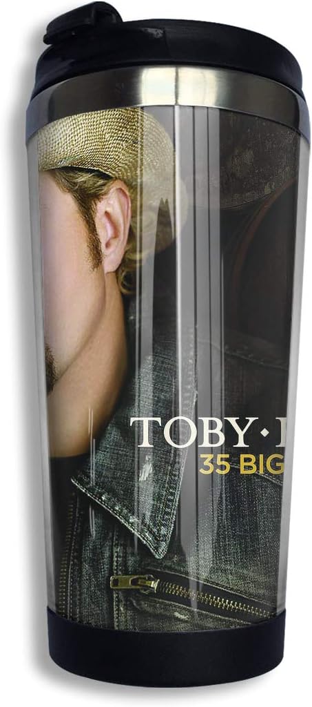 YOHHOY Toby Keith Custom Coffee Cups with Lids 14 OZ Morning Tea Cup Travel Tumbler Mug