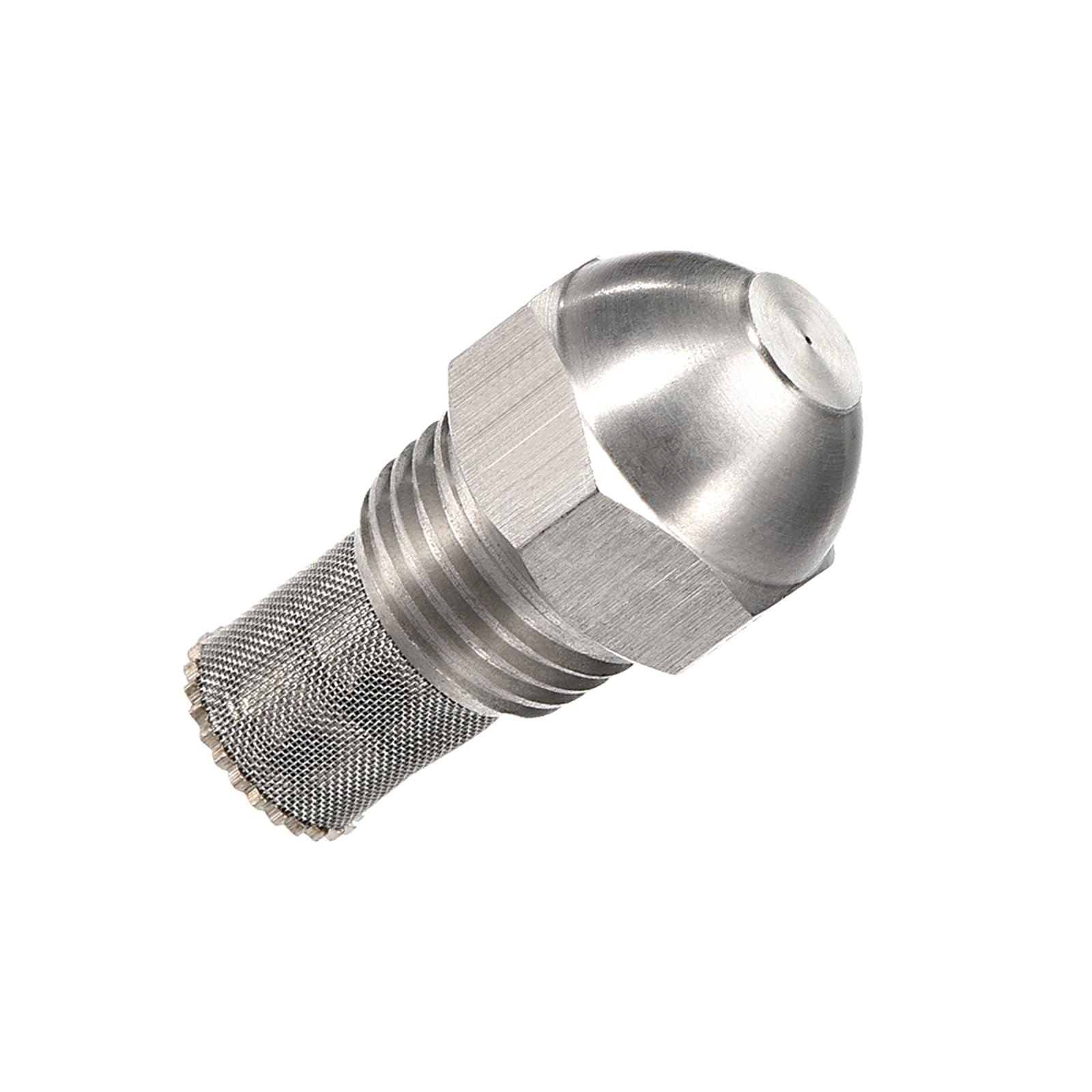 METALLIXITY Misting Nozzle (0.4mm/0.016") 1Pcs, Stainless Steel 1/4" BSPT Atomizing Misting Sprayer Nozzle - for Garden Watering Outdoor Cooling, Silver