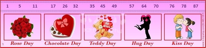 Valentine Days Printed Tambola Tickets