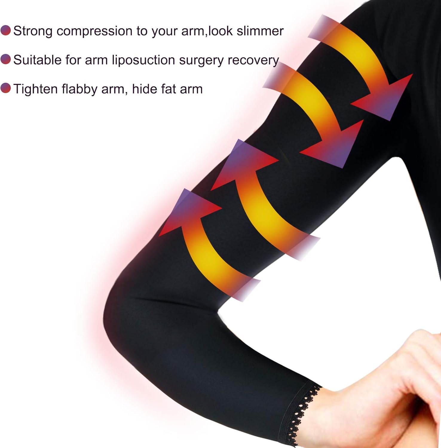 LANCS Women Upper Arm Shaper Post Surgical Compression Sleeves Slimmer Tops Posture Corrector Vest Shapewear at  Women’s Clothing store