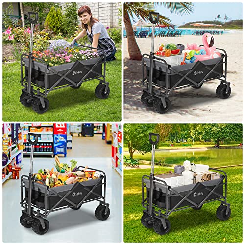 Sekey Heavy Duty Foldable Wagon with 220lbs Weight Capacity