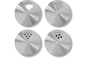 4pcs Mason Jar Spice Shaker Lids for Regular Mouth Jars, Adjustable Dispensing Spout & Shaker Top for Spices Herbs Garlic Pow