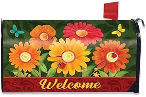 Briarwood Lane Colorful Daisies Spring Mailbox Cover - Standard Size