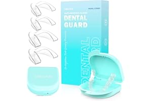 4 Pack Mouth Guard for Grinding Teeth at Night, Mouth Guard for Clenching Teeth at Night, 2-Size Mouthguards for Women & Men,