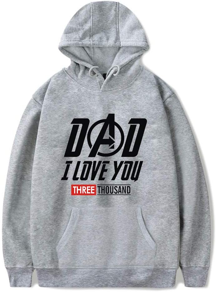 I Love You 3000 Times Dad Superhero Hoodie Sweatshirt Hooded for Men