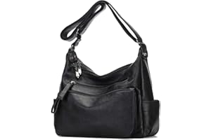 Artwell Fashion Crossbody Bag For Women Shoulder Bag Soft PU Leather Handbags Purses Multi Pocket Hobo Tote Bag