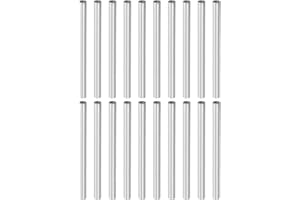 MECCANIXITY Round Coupling Nut, M4x0.7mm Female Thread 75mm(2.95") Round Sleeve Connector Rod Bar Stud Tube Nut Hardware Fastener Pack of 20