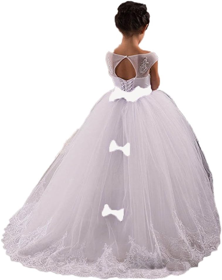 CoCoGirls Cute Children Flower Girls Wedding Dresses Kids First Communion Gown