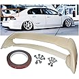 ZXMOTO JDM Mugen Style ABS Rear Trunk Spoiler for 2006-2011 Honda Civic 4 Door FD2 FA2 Mug RR JDM Style Wing (Unpainted)
