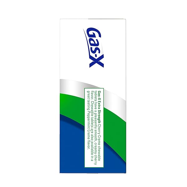 GAS-X EXTRA STRENGTH CHEWABLE GAS RELIEF TABLETS WITH SIMETHICONE 125 MG FOR BLOATING RELIEF, CHERRY – 72 COUNT