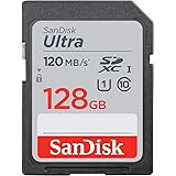 SanDisk 128GB Ultra SDXC UHS-I Memory Card - 120MB/s, C10, U1, Full HD, SD Card - SDSDUN4-128G-GN6IN