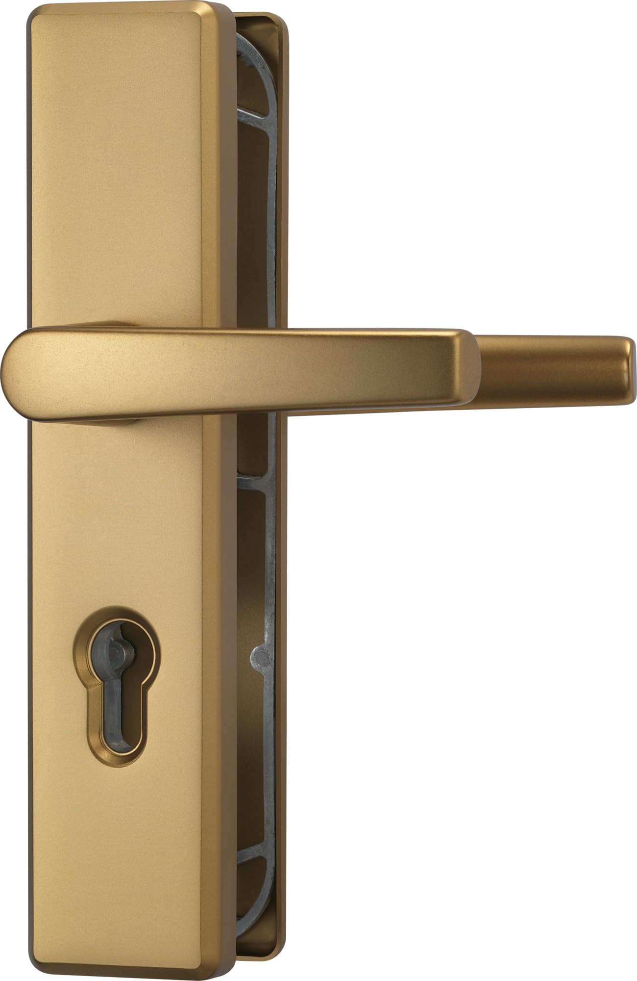 ABUS Door Fitting KLS114 - for Interior Doors and Apartment Doors - Double-Sided Door Handle - for Left and Right Opening Doors - VdS Approved - F4 (Bronze)