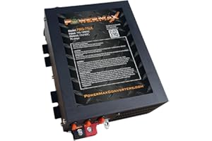 PowerMax PM3 75LK RV Power Converter - 12 Volt 75 Amp with 3 Stage Smart Charging Mode, Lithium Compatible