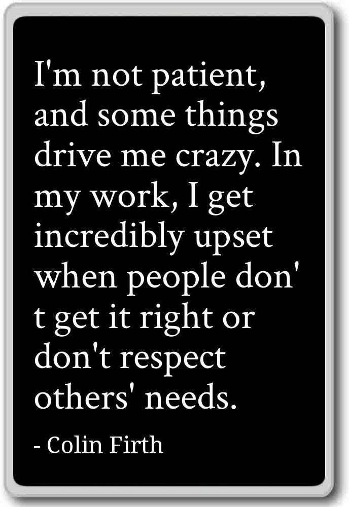 colin firth quotes fridge magnet black