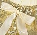 Cilucu Baby Girls Shorts Toddler Sequin Shorts Sparkles on Both Sides Gold 2T