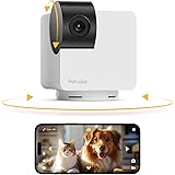 Petcube Cam 360 Camera | Ultimate Interactive WiFi Pet and Home Security Pan-Tilt Camera with Phone App, 1080p HD Video, 360°