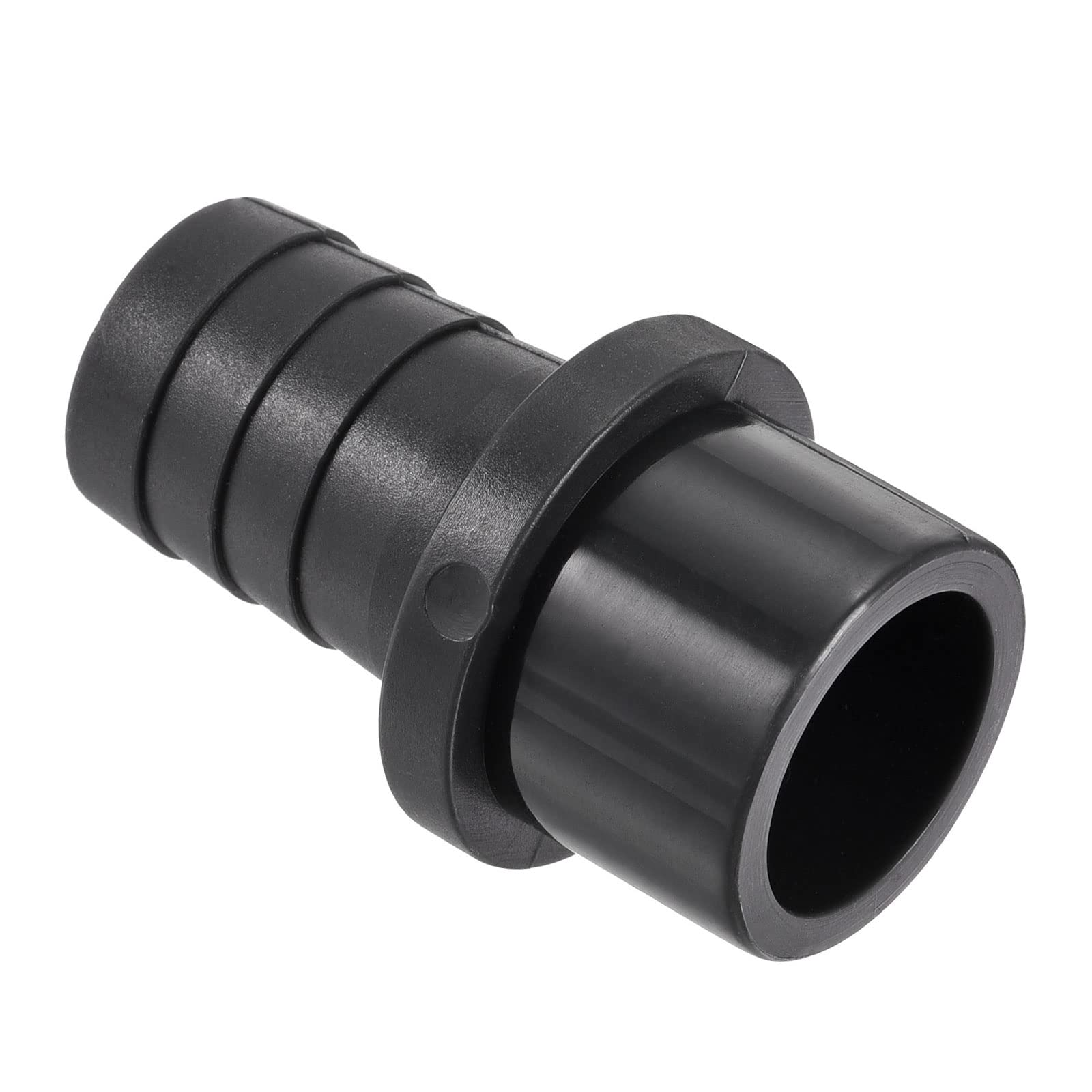 M METERXITY 1 Pack PVC Pipe Fitting - Water Tube Connector, 20mm Barb Straight Pipe Joint, Apply to Outdoor/Garden/Pool (OD 25mm, Black)