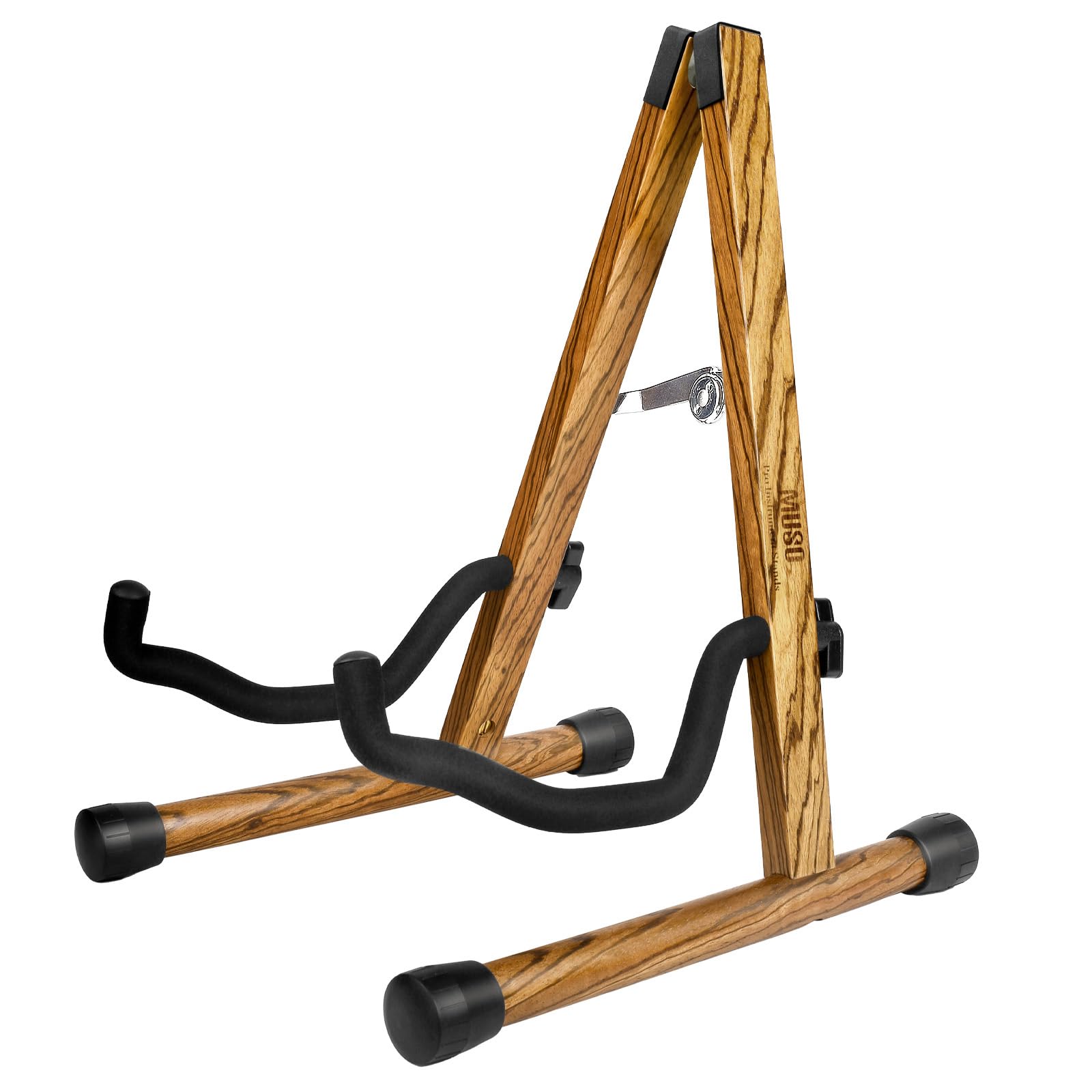 Photo 1 of MUSO Guitar Stand,Acoustic Guitar Stand,Wood Classical Electric Guitar Stand,Foldable Bass Guitar Stand,Guitar Accessories also fit Bass,Violin,Ukulele(Zebra)