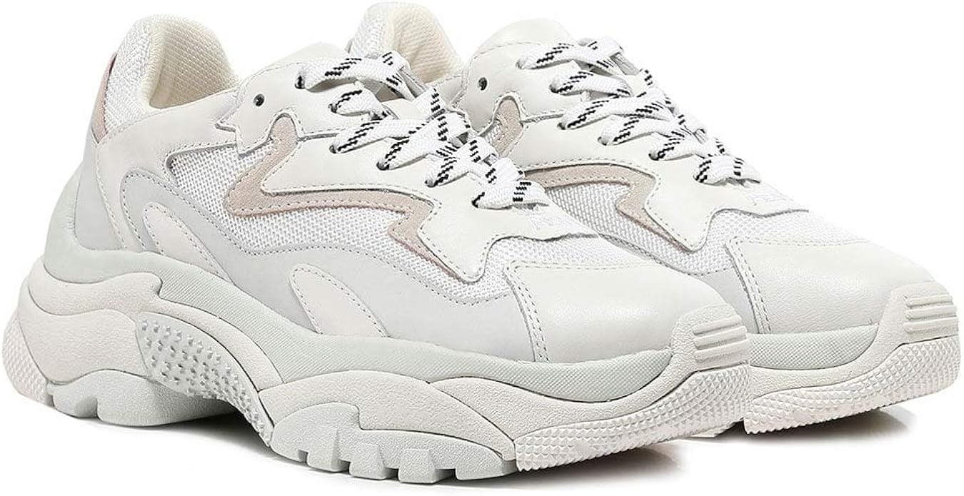 ash addict white trainers