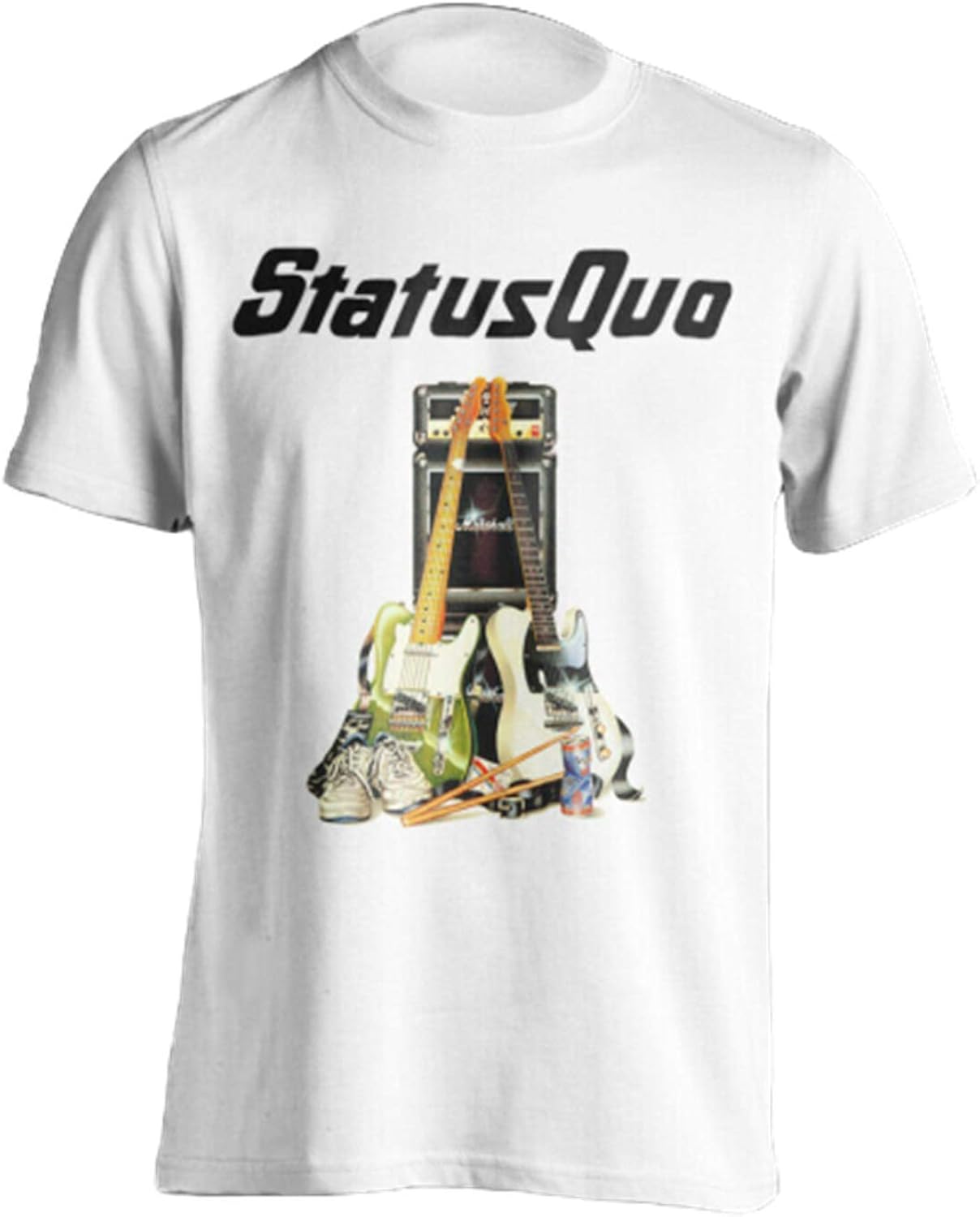 Status Quo Instruments Printed Men TShirt Size S 5XL Amazon.de