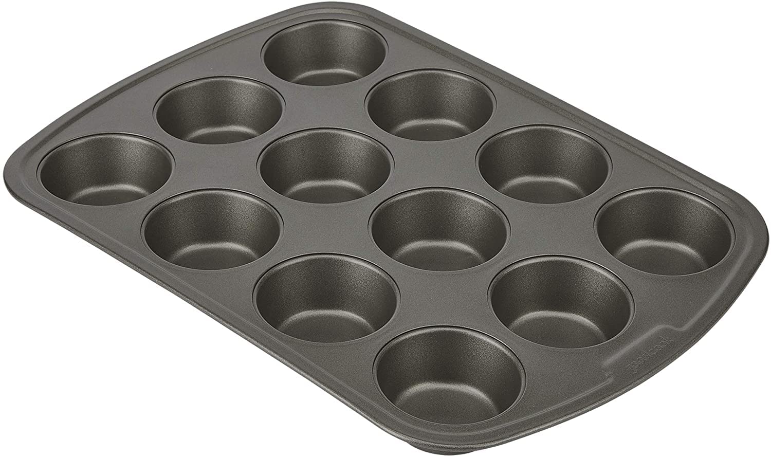Photo 1 of **HAS MINOR RUSTING*** GoodCook Everyday Nonstick Steel Muffin Pan, 12 cup, Gray