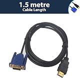 Pipestation HDMI to VGA Adapter Cable 1.5m Full HD 1080p PC Laptop Monitor view 7