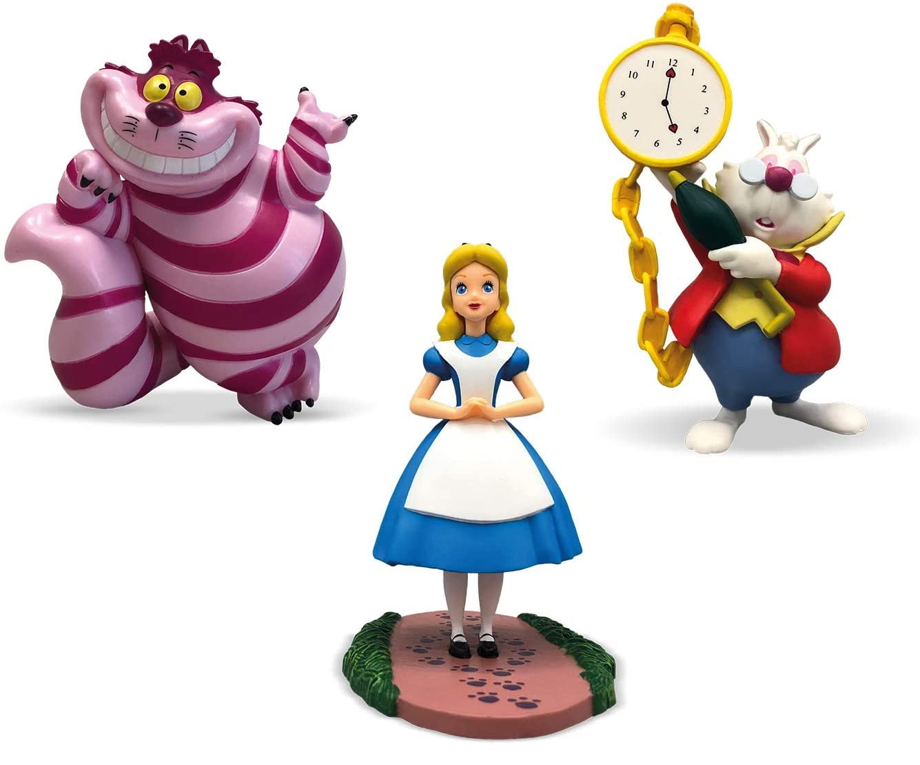 Bullyworld Alice in Wonderland Toy Figures Set with Alice, Cheshire Cat and White Rabbit