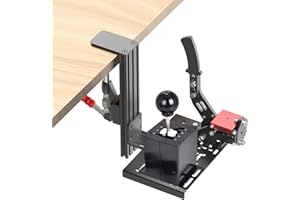 JUYEER Universal desk mount for racing game shifter and handbrake,Desk Mount Compatible with Thrustmaster TH8A Shifter & Thrustmaster TSS Handbrake,Desk Mount Compatible with Logitech G Driving Force Shifter