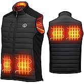 KEMIMOTO Heated Vest for Men Women,10000mAh Battery Pack Charging, Hand & Neck Warmers,for Hunting, Golf, Cycling