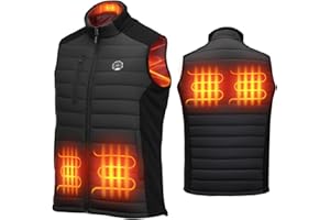 KEMIMOTO Heated Vest for Men Women,10000mAh Battery Pack Charging, Hand & Neck Warmers,for Hunting, Golf, Cycling