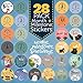 RubyRoo Baby Milestone Stickers - Baby Month Stickers for Baby Boy - 28 Pack - Includes 12 Monthly,1st Year Milestones & First Holidays - Perfect Baby Shower & Newborn Birthday Gift (Woodland)