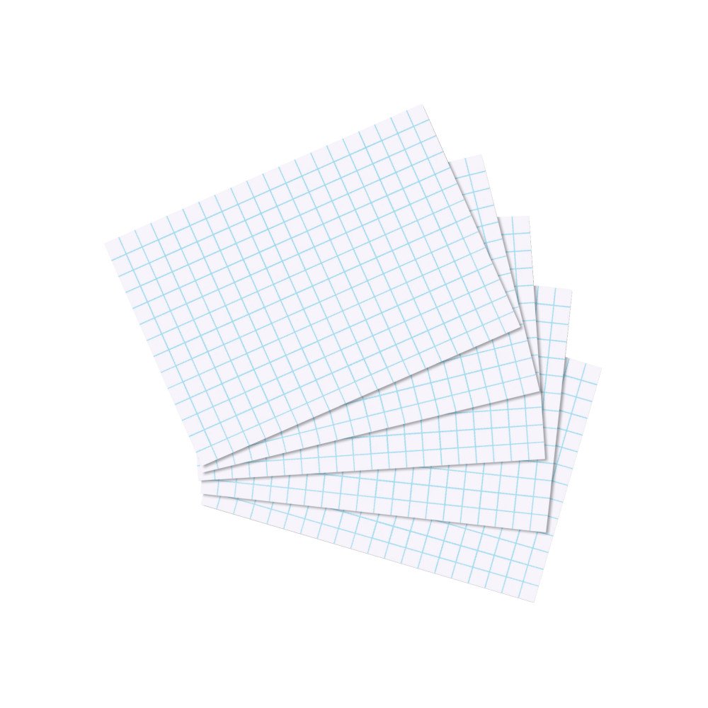 Herlitz A7 Squared Index Cards - White โ image 1