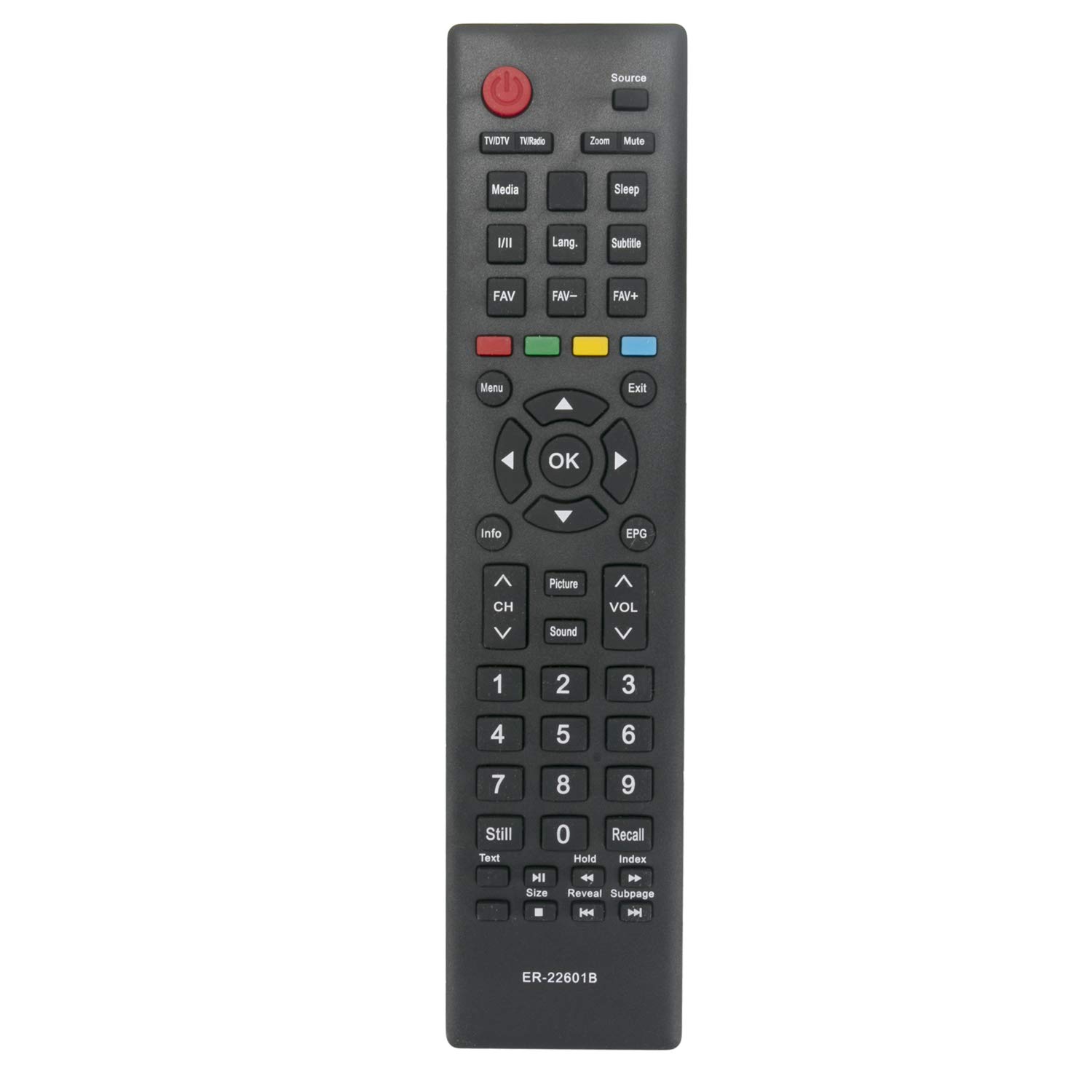 VINABTY ER-22601B Remote Control replacement fit for HISENSE LHD32W26CEU HE40M2160F H40M2100C H40MEC2150C HE40M2160FT H40M2100T H40MEC2150T LHD24D33EU LHD24D33NEU LHD24D33SEU LHD24W26CEU LTDN40D36EU