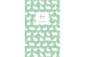 Rabbit Notebook - Ruled Pages - 5x8 - Premium: (Pastel Green Edition) Fun animal notebook 96 ruled/lined pages (5x8 inches / 