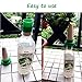 Vacation Plant Waterer,Set of 4 Ceramic Watering Stakes,Automatic Self Watering Spikes Probes Kits for Flower and Drip Irrigation,Indoor,Outdoor.Use Plastic Rootbeer,Noyu Tea Bottle - Most Easy-Use