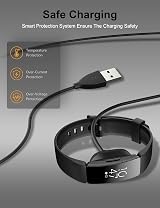 Bicmice Charger for Fitbit Inspire HR Ace 2 Magnetic USB Cable 3.3Ft Replacement view 3
