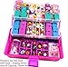 Shopafun Storage Organizer - Fits Shopkins, LOL Dolls, Shoppies - Mini Packs Toy Carrying Case (2 Trays, 3 Levels, 2 Mats) Pink / BPA Free by Felix and Wise