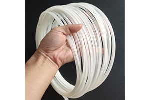 50 Feet White HDPE Plastic Welding Rod,1/8" Diameter,High Density Polyethylene Plastic Welding Rod for Car Bumper,Water Tanks