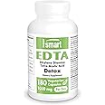 Supersmart - EDTA 1000mg per Day - Calcium Disodium EDTA Supplement | Non-GMO & Gluten Free - 180 Vegetarian Capsules