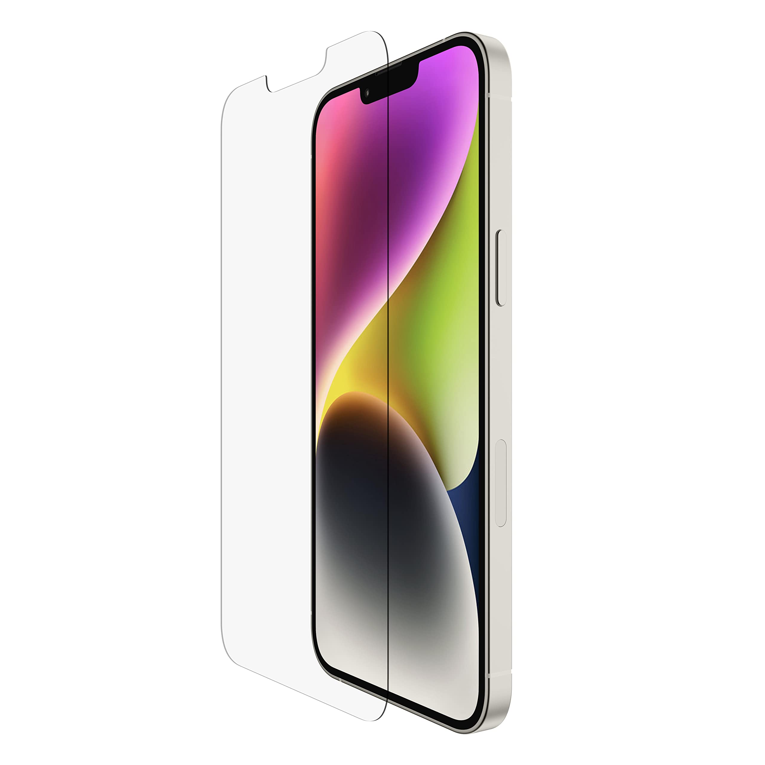 Belkin UltraGlass iPhone 14, iPhone 13 and 13 Pro Screen Protector, AntiMicrobial-Treated, Easy Bubble Free Application with Included Installation Guide Tray, 9H Hardness Tested, Tempered Glass — image 1