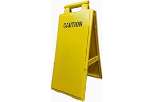 CORTINA SAFETY PRODUCTS Cortina LAMBA Safety Floor Sign, Cuation, 03-600-43, 2 x 4, Yellow