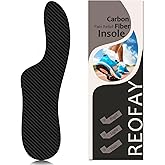 REOFAY Morton’s Extension Orthotic, Carbon Fiber Insole 1 PC Rigid Recovery Shoe Insert Plate for Men Women Morton's Toe, Turf Toe, Hallux Limitus, Hallux Rigidus, Arthritis, Broken Big Toe, 255 mm