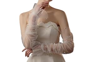HERAON Ruffle Lace Faux Sleeves Decorative Detachable Shirt Wrist Cuffs Female Cuff Elegant Arm Covers Party Armwear