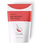 Scratch Red Instant Dry Yeast&ndash; All-Purpose Baking Yeast for Bread, Rolls, Sandwich Loaves, Pizza Dough &amp; Bread Machines - (Red 8oz) (1 Packet)