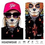 TEFITI Balaclava Face Mask, Multifunctional Headwear Neck Gaiter for Men, 3D Dust Mask Sun UV Dust Wind Proof for Outdoor Camping, Running, Motorcycling, Fishing, Hunting
